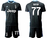 2020-21 Juventus 77 BUFFON Black Goalkeeper Soccer Jersey,baseball caps,new era cap wholesale,wholesale hats